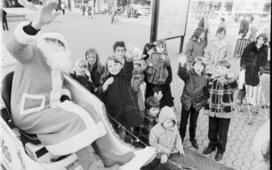 Round Table Father Christmas visits Queensway, 10 December 1983