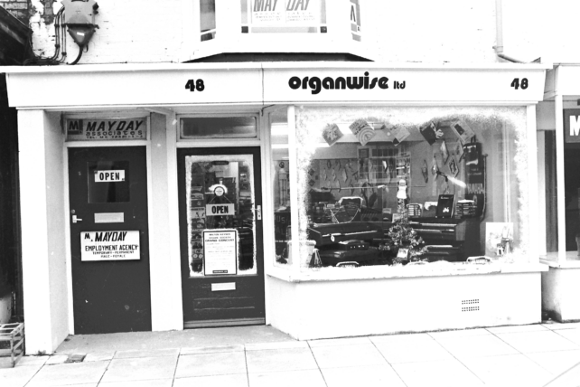 Organwise Shop in Queensway, undated (c. 1970s)