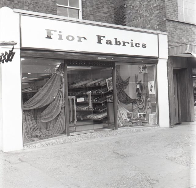 Fior Fabrics Queensway, exterior 26 September 1967