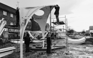 Construction of Bletchley covered market, undated