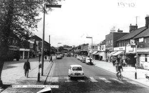 Queensway, Bletchley, looking south 1970
