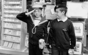 Naval cadets from TS Invincible collecting on Queensway, 2002