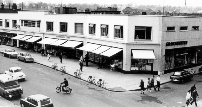 Bletchley Co-Operative Society department store buildings, 1962