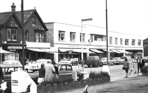 Bletchley Road & Bletchlet Co-Op buildings, 1 October 1962