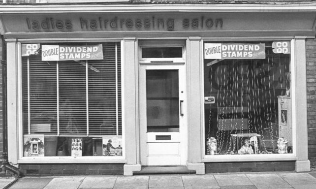 Facade of Co-Op Ladies Hairdressing salon, undated