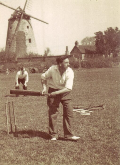 Alan Bardell playing cricket - 1950s | Sylvia Mead