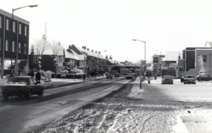 Queensway 1981 looking west towards the market