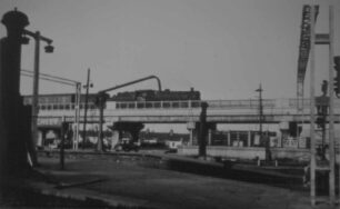 Train passing over completed flyover