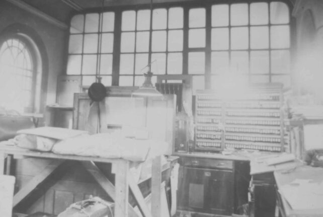 Station Office during renovation