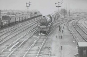 Down Fast Express the Mid-Day Scot