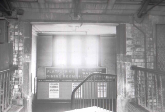 Stairs down to Platform 1 and Way Out