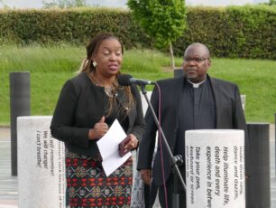 BLM Pillar at Rose Unveiling 2022