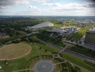 Aerial Photography - Xscape and Theatre in the background