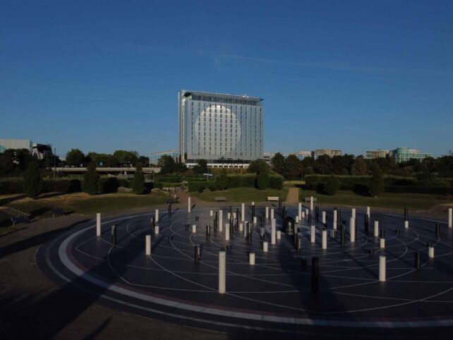 Aerial Photography - Hotel in the background