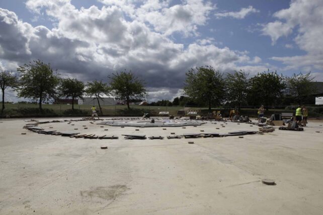 The construction site
