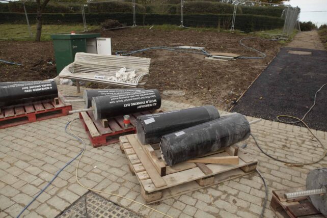Pillars ready for installation