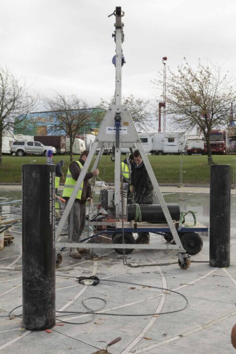 Installing pillars