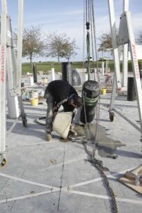 Installing pillars