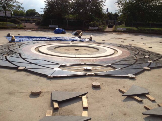 Laying out the black triangles