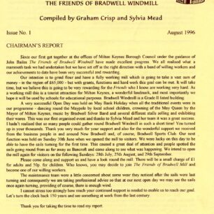 Bradwell Sails newsletter issue 1 | Graham Crisp & Sylvia Mead