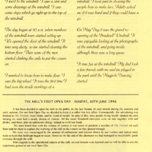 Bradwell Sails newsletter issue 1 | Graham Crisp & Sylvia Mead
