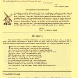 Bradwell Sails newsletter issue 2 | Graham Crisp & Sylvia Mead