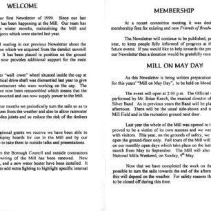 Bradwell Sails newsletter 1999 | Graham Crisp & Tony Clamp