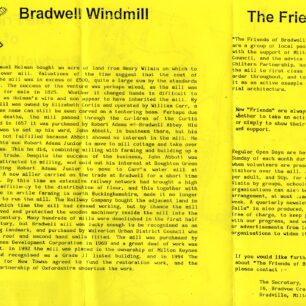 The Friends of Bradwell Windmill membership form