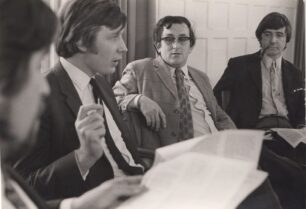 Alan Duff at a NALGO meeting